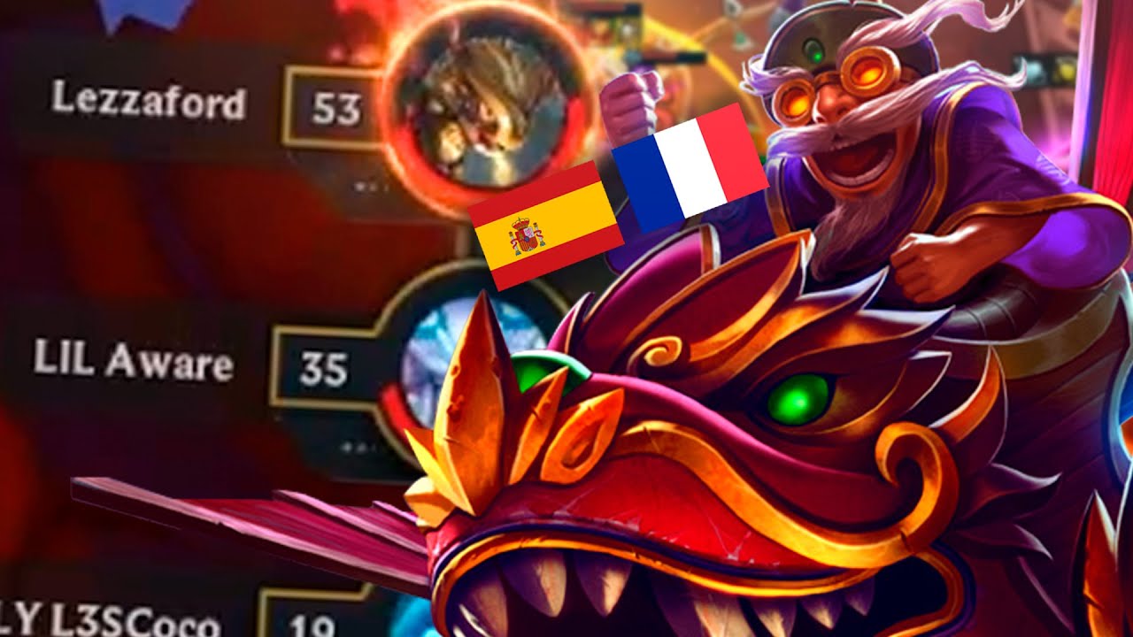 😱 PARTIDA SUPER DIF&Iacute;CIL CARRILEADA POR LEZZA - SHOWMATCH ESPA&Ntilde;A VS FRANCIA - TFT SET 7 | Reven