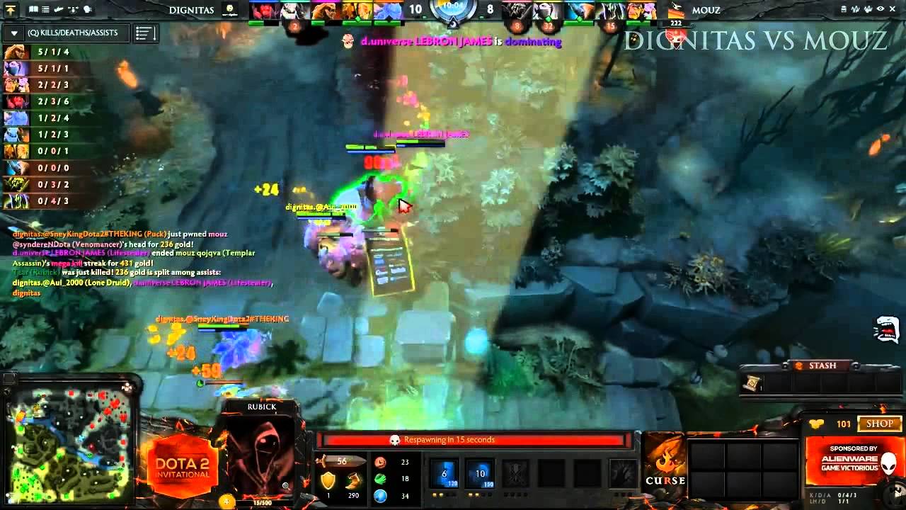 Curse Invitational: Team Dignitas DotA 2 Featured Plays