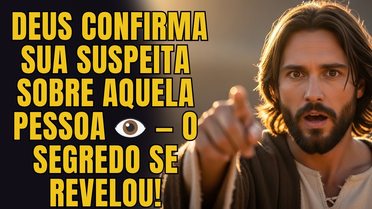 DEUS DIZ: SÓ PARA VOCÊ! Deus confirma sua suspeita sobre aquela PESSOA 👁️ — O segredo SE REVELOU!