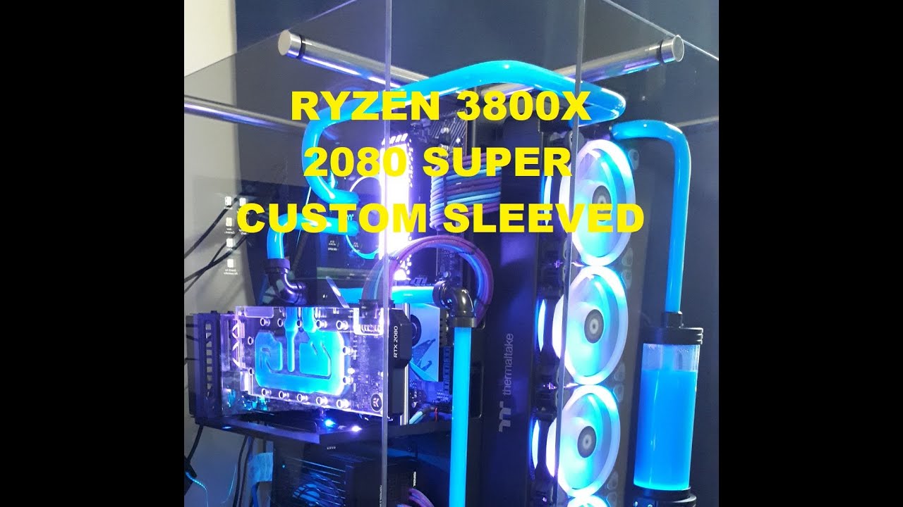 Custom sleeved and water cooled Core P90,