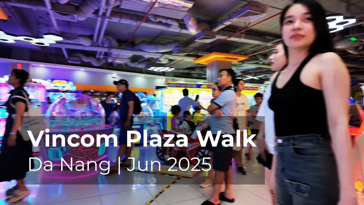 🇻🇳 [4K] Vincom Plaza Walk in Da Nang| June 2025 | Modern Vietnam Shopping Mall