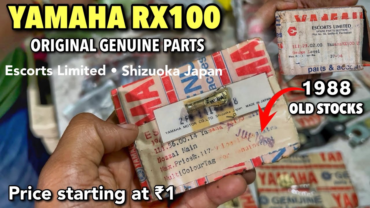 Yamaha RX100 Genuine Parts || RX100/RX135 Original Spare Parts Available