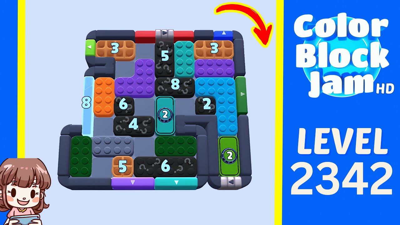 Color Block Jam Level 1433 (2342) Solution Walkthrough