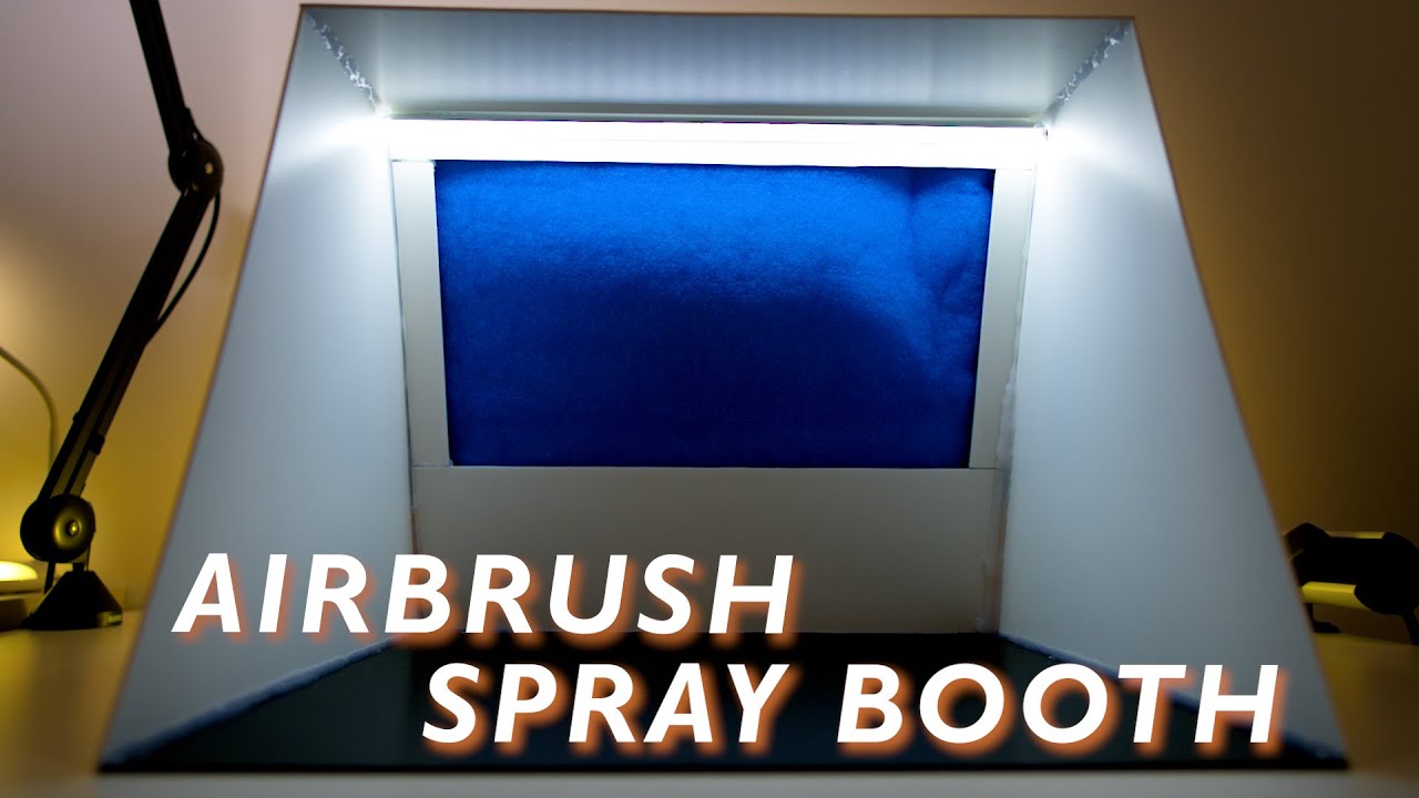 Airbrush Spray Booth Build, How to Make it with Lights & Noctua Fan!