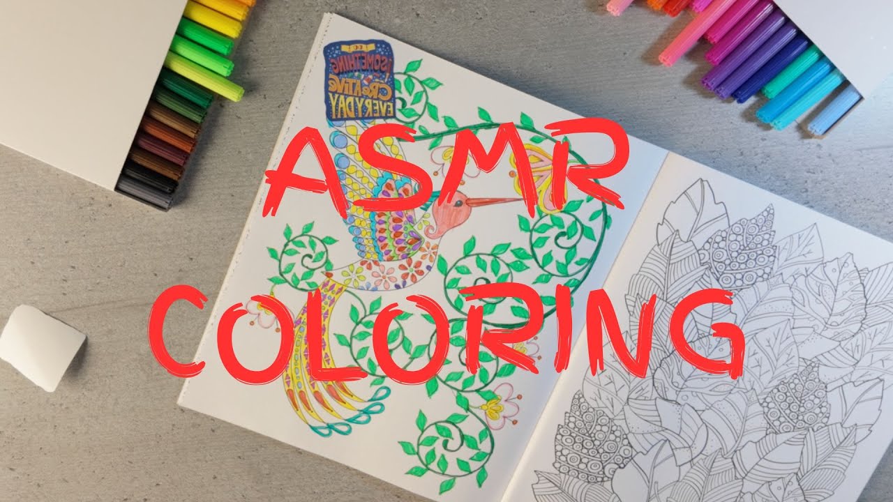 Slow Coloring Process ASMR 🌸 Peaceful Art Flow