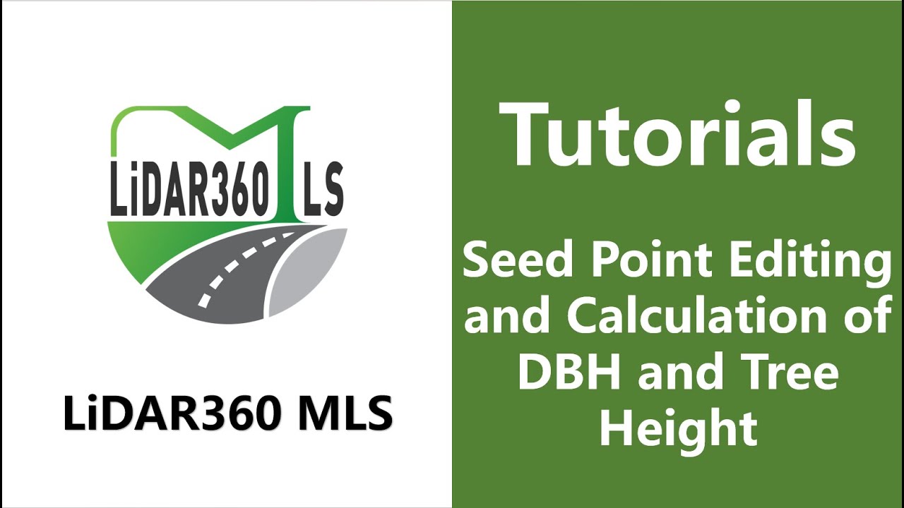 52. Seed Point Editing and Calculation of DBH and Tree Height - LiDAR360 MLS