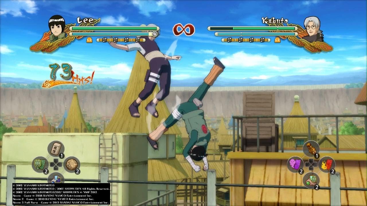 How To infinite Combo as Rock Lee in Storm 3/4