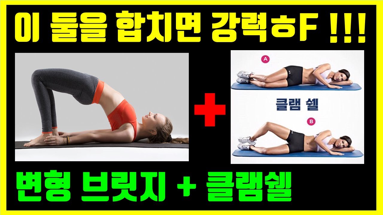 힙업 힙딥 해결에 필수! 허리 고관절 통증 잡는 변형 브릿지 클램쉘 사이드플랭크 중둔근 운동: 브릿지 할 때 허리아프면 꼭 보세요!