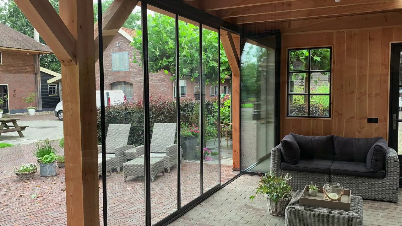 Ideen f&uuml;r Terrassenverglasung - Sunflex SF 35 Schiebe-Dreh-System
