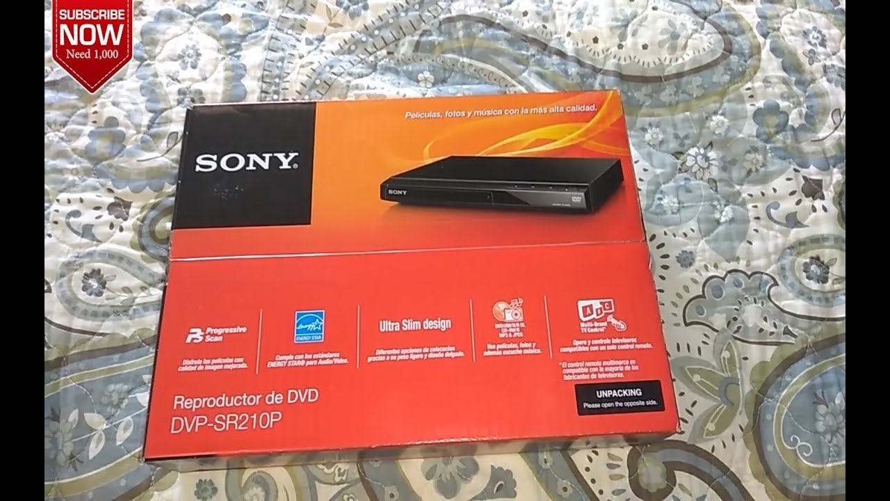 Обзор и распаковка DVD-плеера Sony DVP-SR210P