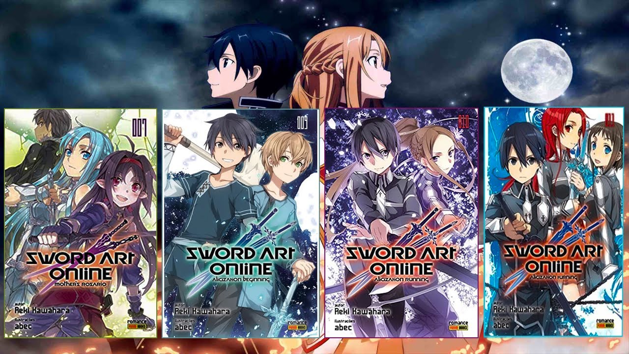 UNBOXING LIGHT NOVELS SWORD ART ONLINE 7,9,10,11 PANINI