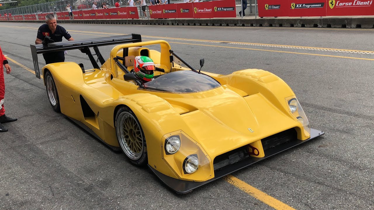 Ferrari 333 SP pure V12 sound, warm up, accelerations & downshifts