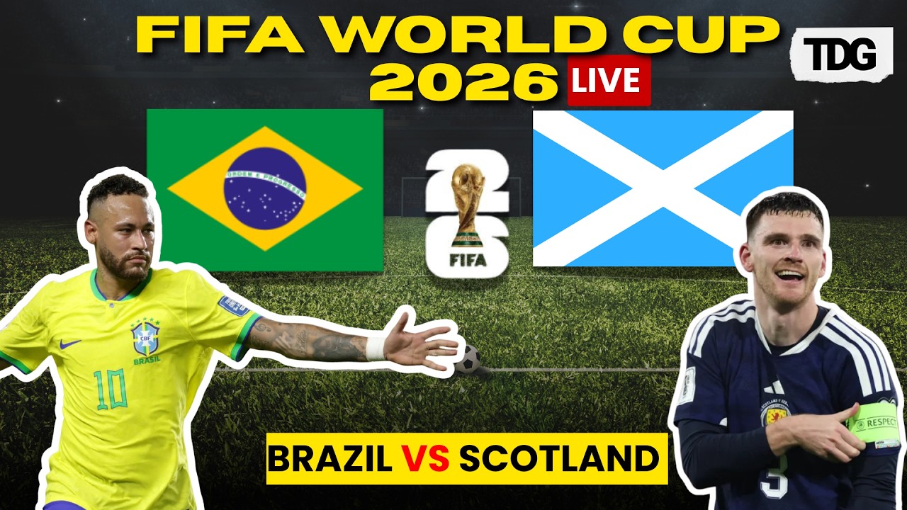 WATCH FIFA WORLD CUP 2026 LIVE | Scotland vs Brazil | Group C Decider