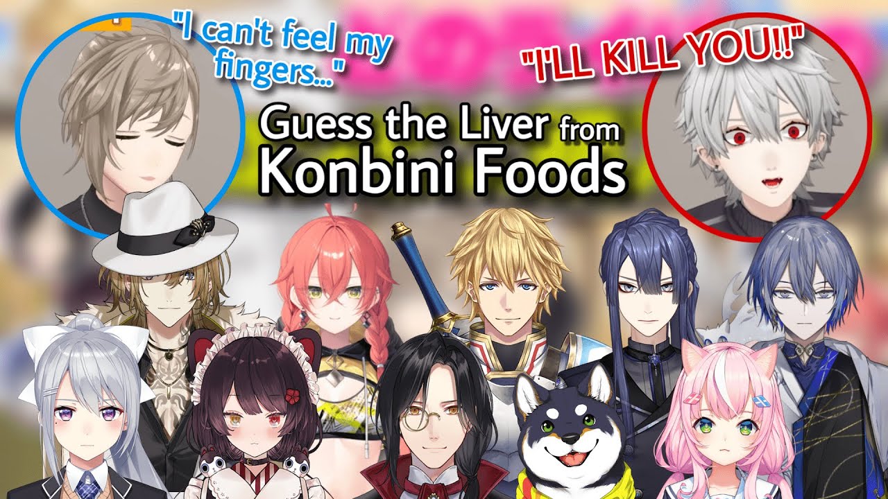 guess the liver from convenience store foods | Nijisanji eng subs