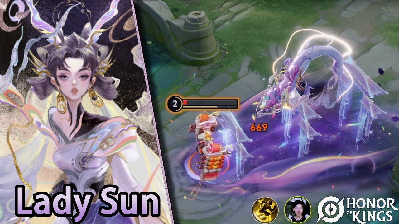 Honor of Kings（Lady Sun）This is Lady Sun's best skin.｜Esta é a melhor skin de Lady Sun.🐉