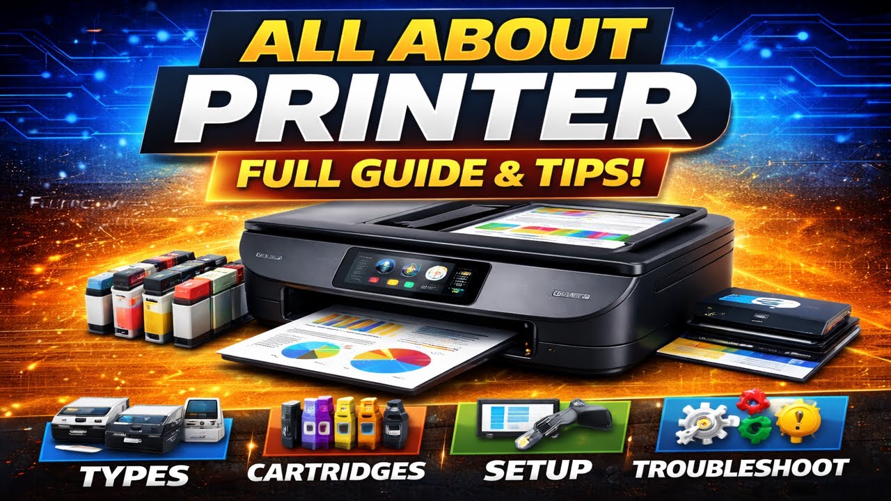 Printer Explained in Hindi | Types of Printer, Working, Uses & Tips | Computer Basics
