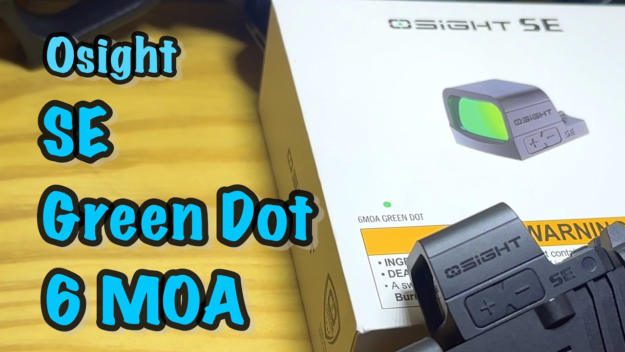 Osight SE 6 MOA Green Dot &mdash; хороший вариант&hellip; ЕСЛИ у вас нет астигматизма&hellip;