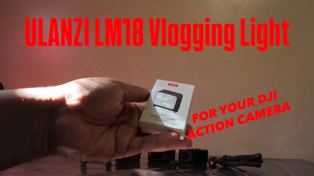 DJI ACTION CAMERA LIGHT (ULANZI LM18 Vlogging Light Mini LED)