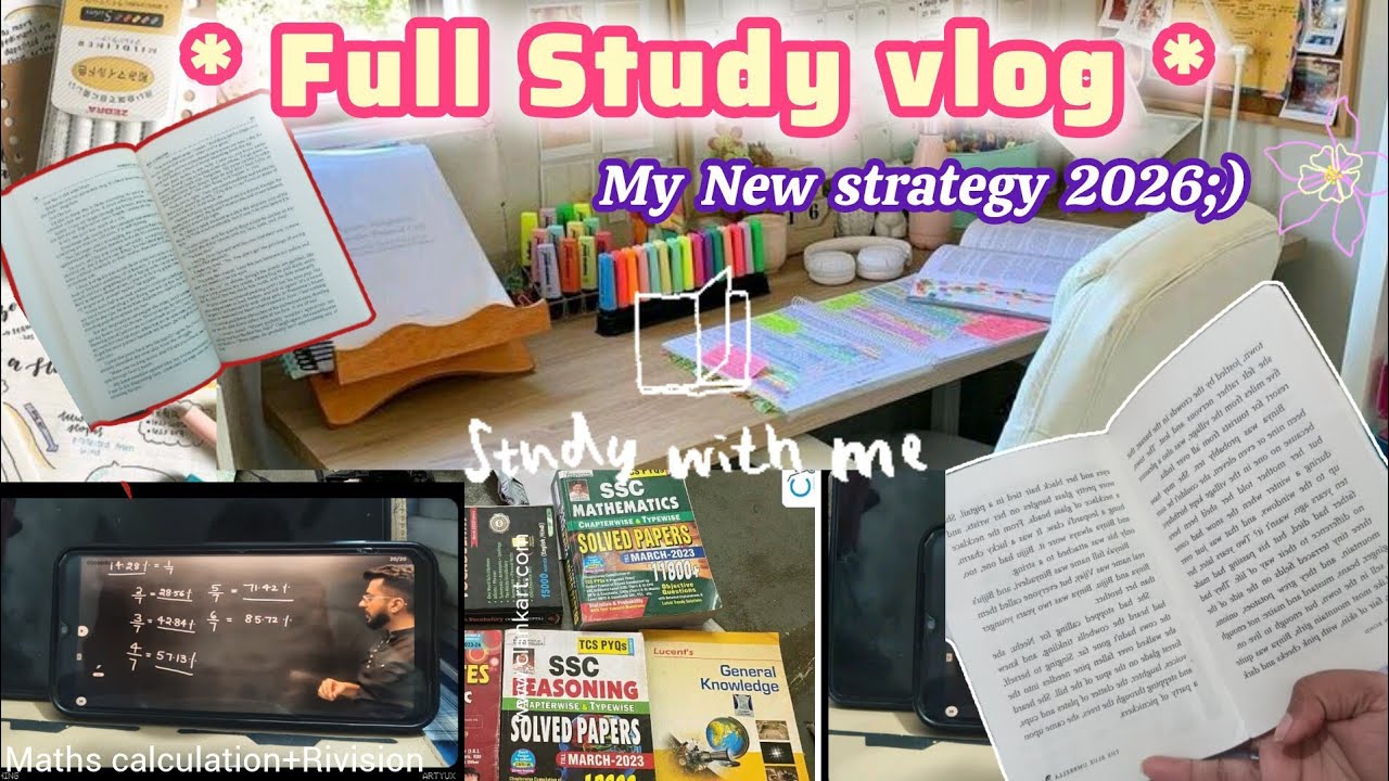 Full Study Vlog 📚 | My New SSC Strategy for 2026 | Study With Me #ssc #ssccgl #sscaspirant