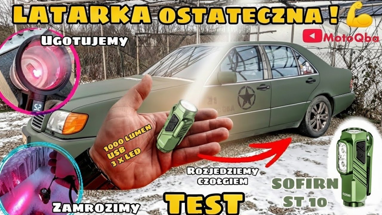 LATARKA OSTATECZNA 💪 o innych możesz zapomnieć  SOFIRN ST10 #MotoQba 