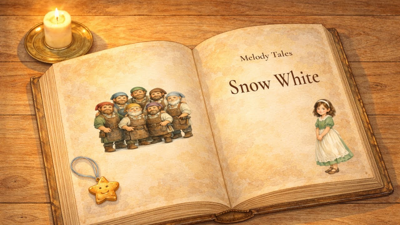 Snow White and the Seven Dwarfs | Gentle Bedtime Story Song for Kids | Melody Tales
