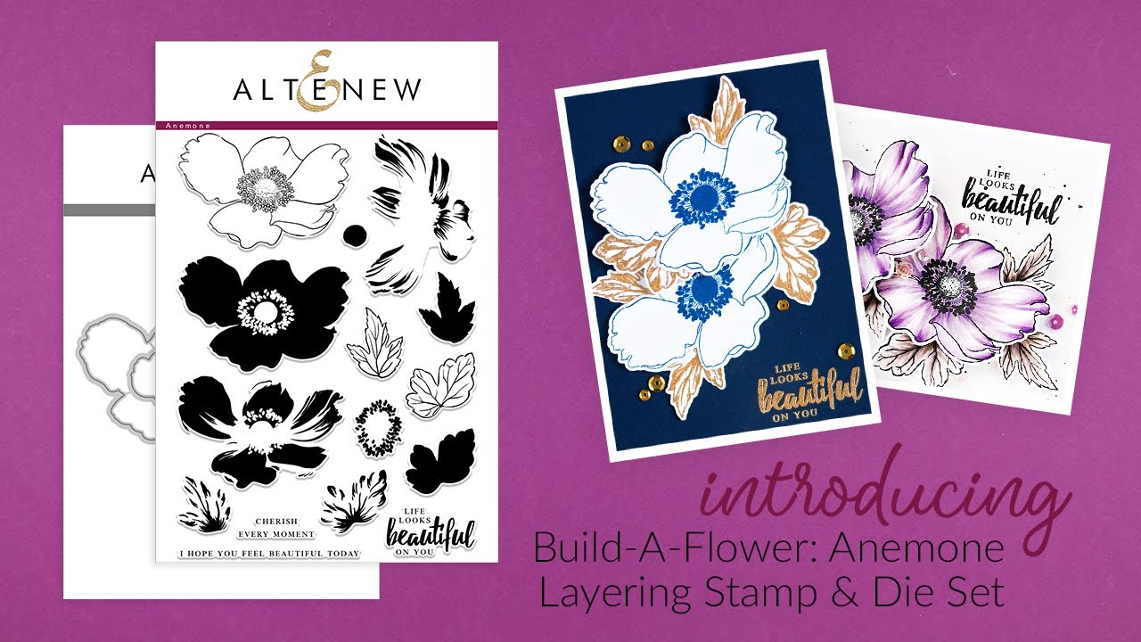Altenew Stamps Intro - Build-A-Flower Anemone