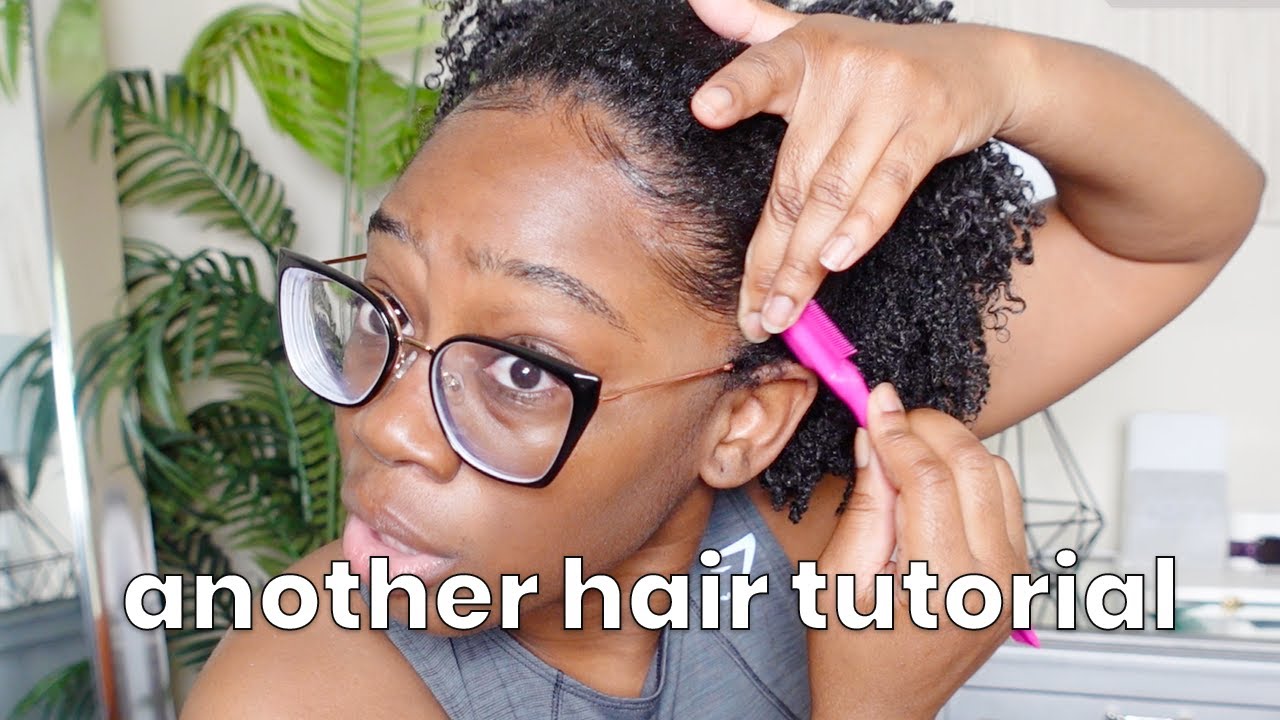 SLEEK BACK LOW PUFF ON OLD WASH AND GO | SIMPLE NATURAL HAIR TUTORIAL