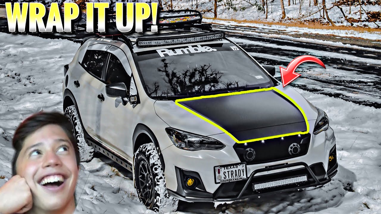 2018+ Crosstrek Custom Hood Wrap!