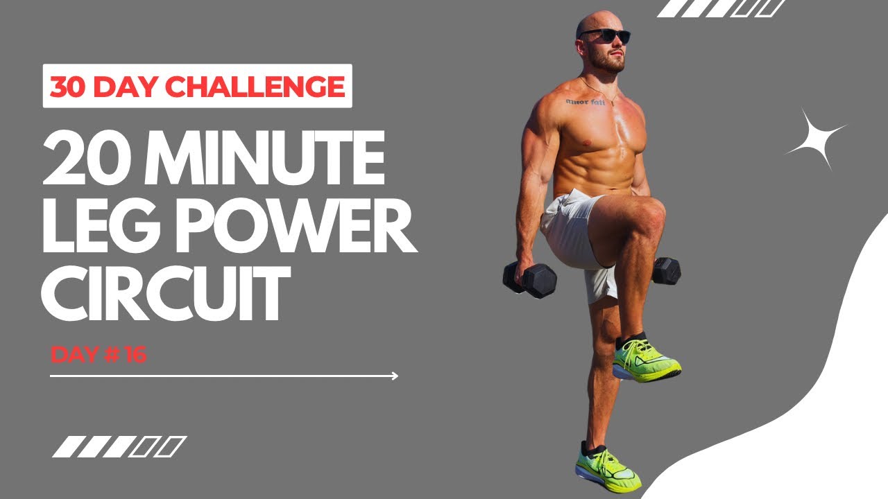 20 MIN DUMBBELL LEG & GLUTE POWER WORKOUT — Day 16 of 30 Days to Stronger You Challenge