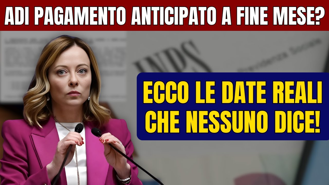 ADI Pagamento Anticipato a Fine Mese? Ecco le Date Reali che Nessuno Dice!