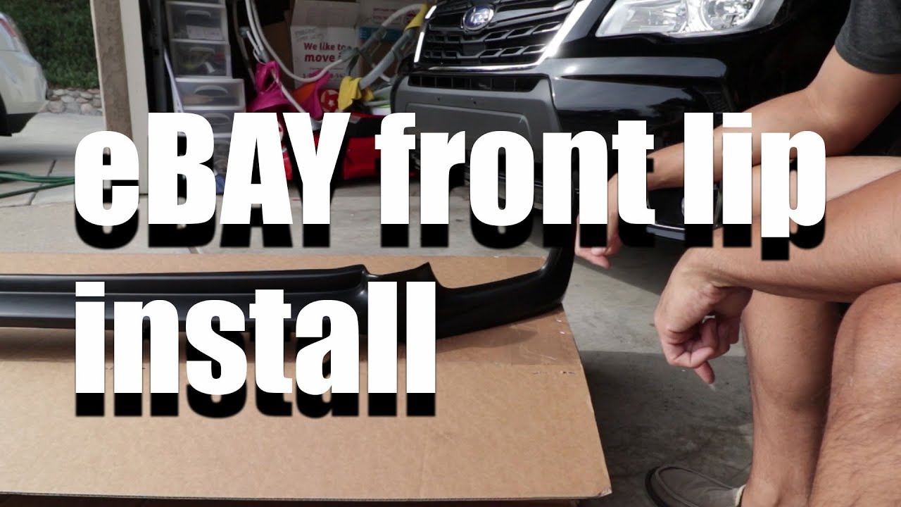 Subaru Forester XT eBAY Front Lip Install 2014-2018