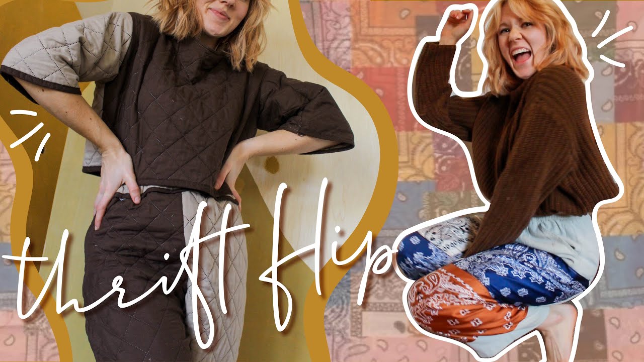 THRIFT FLIP | extreme diy clothing transformations (i made a set out of a quilt! what!) | WELL-LOVED