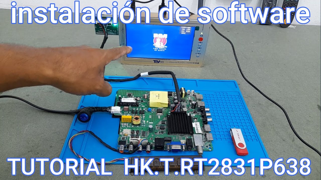 👉TUTORIAL, instalación de software con memoria USB en placa main board RCA RC-43A19S y TV160 .fácil