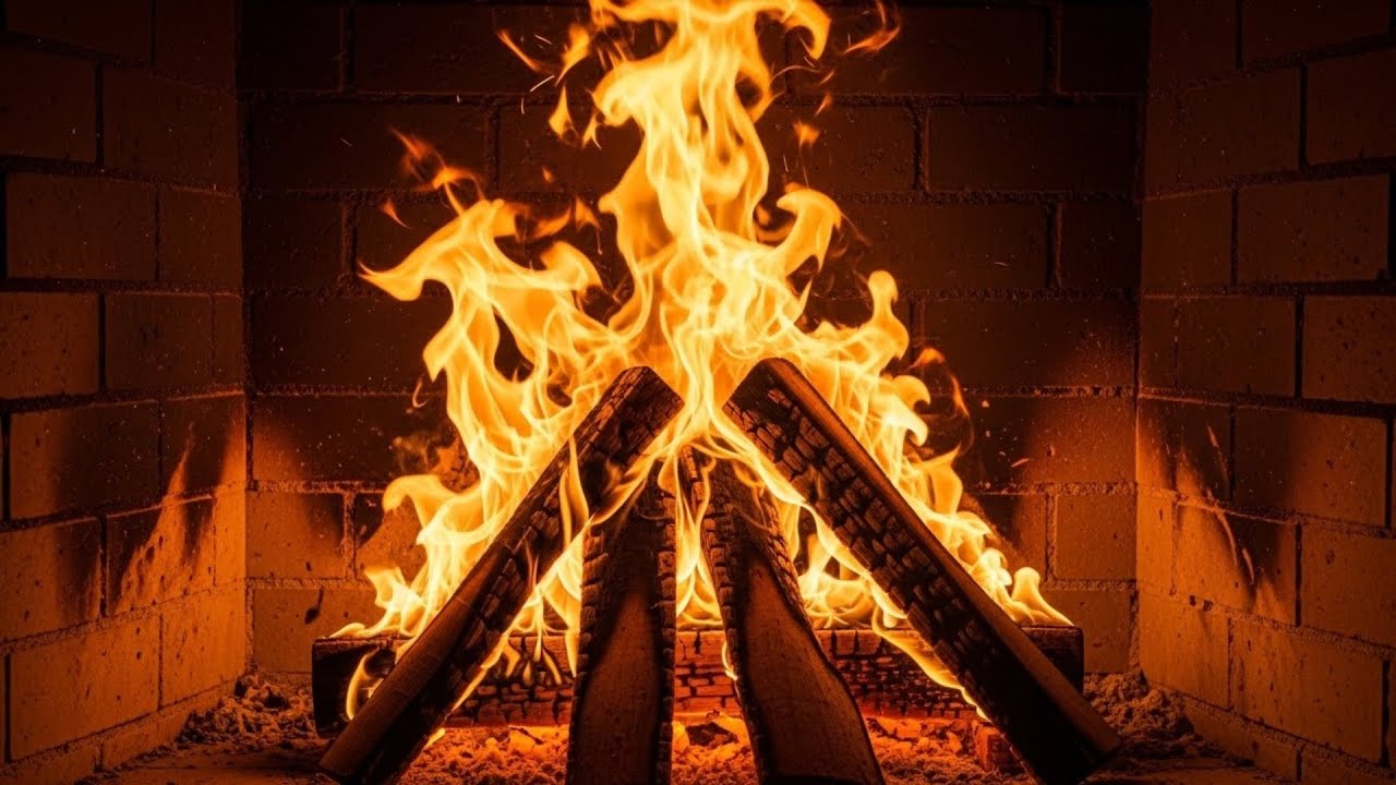 Christmas Fireplace and Soft Snowfall Ambience for Sleep, Relaxation and Holiday Spirit