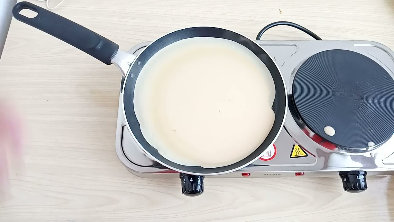 Тест антипригарного покрытия у сковороды-блинницы Tefal Just 4212522
