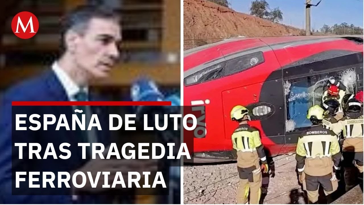 Pedro Sánchez ordena investigar accidente ferroviario y decreta luto nacional