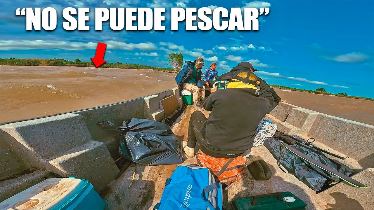 🚫NO PASEN CUANDO EL R&Iacute;O ESTE ASI!!! pesca complicada con los amigos de LA BANDA DEL PIQUE
