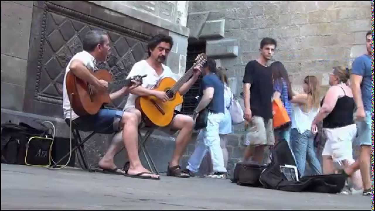 Klaus Wunderlich - Tico-tico. Musicians on the streets of Barcelona, Gothic Quarter