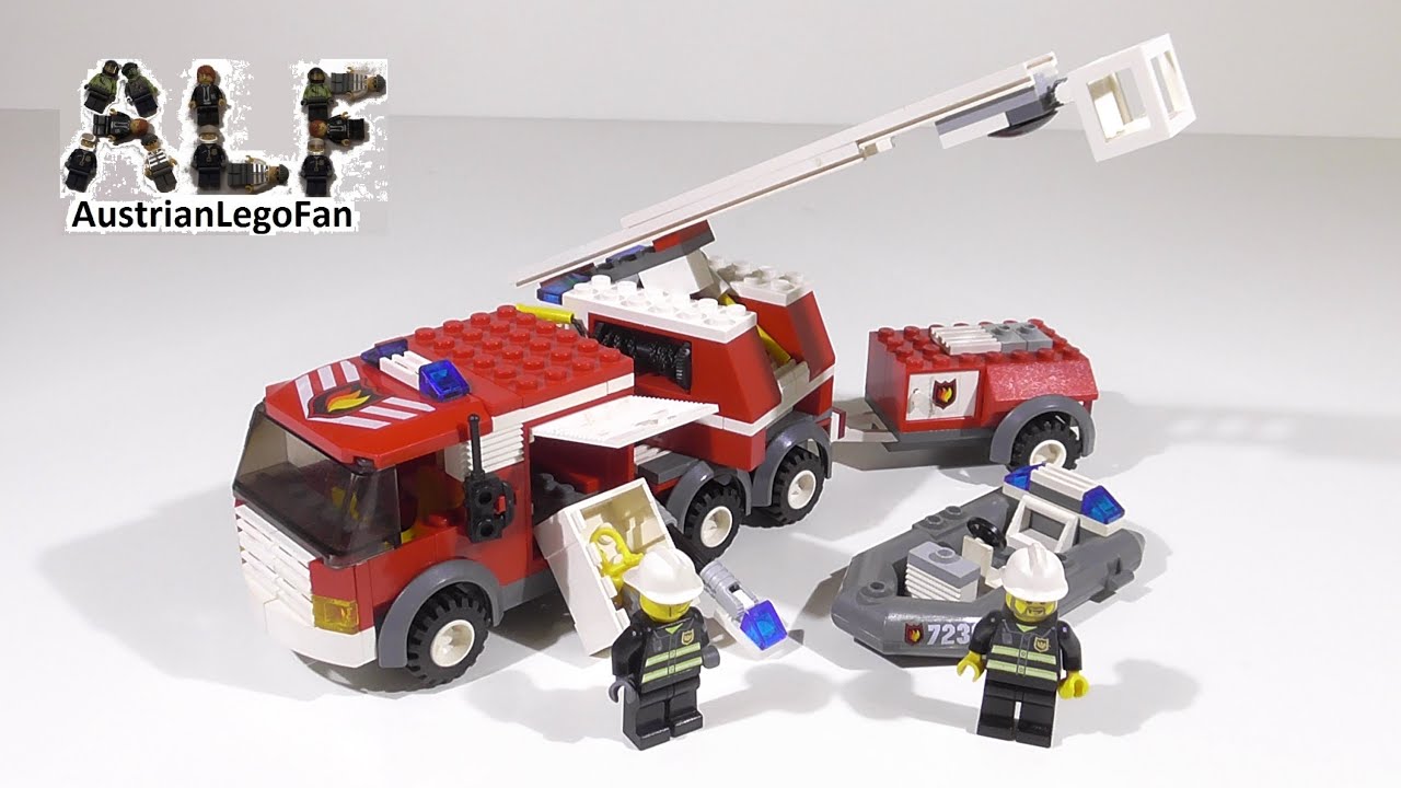 Lego City 7239 Fire Truck / Feuerwehrl&ouml;schzug - Lego Speed Build Review
