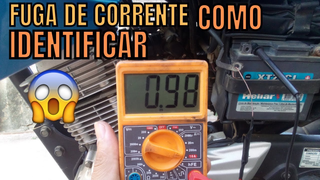 COMO SABER SE SUA MOTO ESTA COM FUGA DE CORRENTE