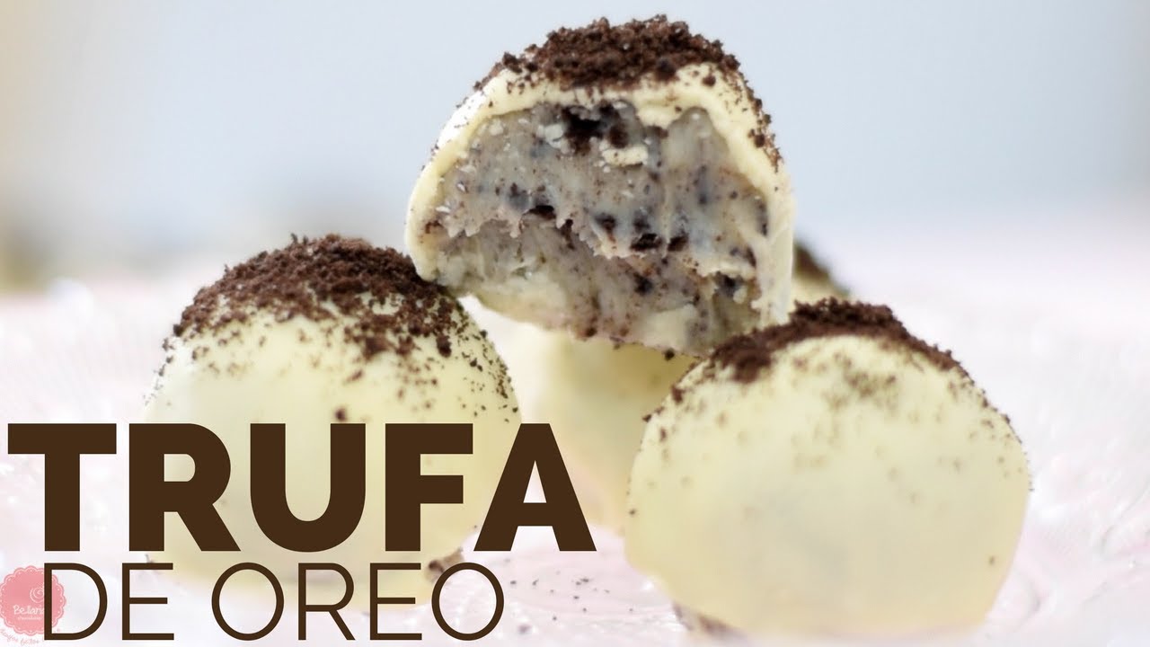 TRUFAS BRANCAS DE OREO (super FÁCIL, com ganache de chocolate BRANCO) 🍒  BELLARIA CHOCOLATIER 🍒