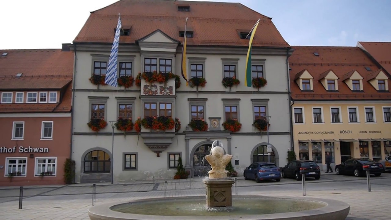 D: Tirschenreuth. Oberpfalz. Eindr&uuml;cke aus der Innenstadt. Oktober 2018