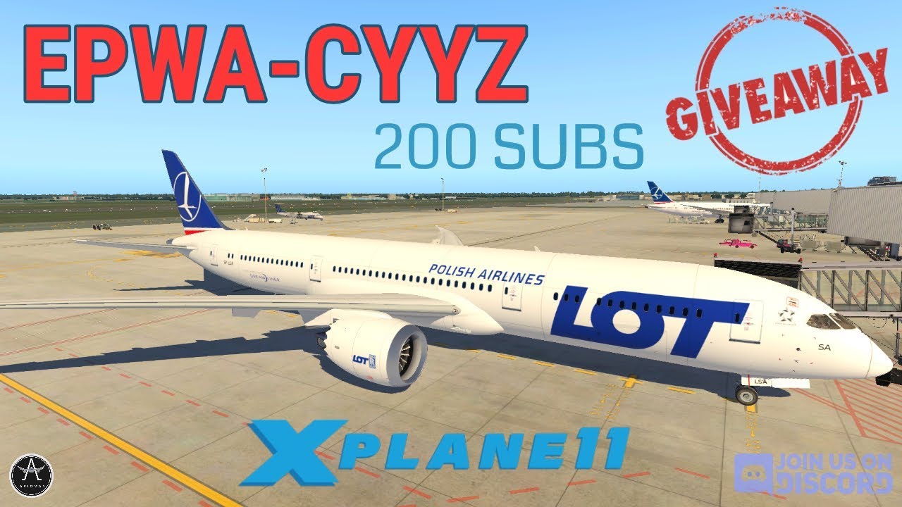 ✈️GIVEAWAY by VERTICALSIMULATIONS || Magknight 787 Aviator Edition || Warsaw - Toronto [XP 11]