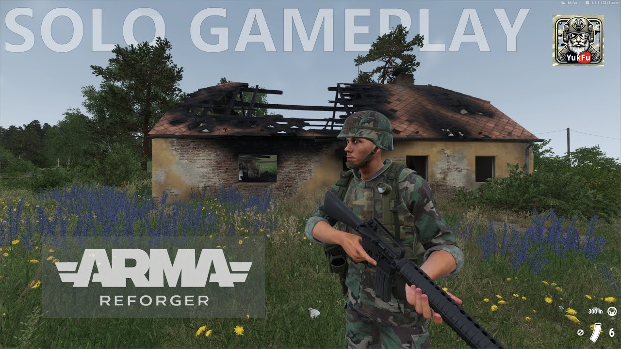 ARMA Reforger Gameplay - Clearing Military Area Combat Ops on Arland