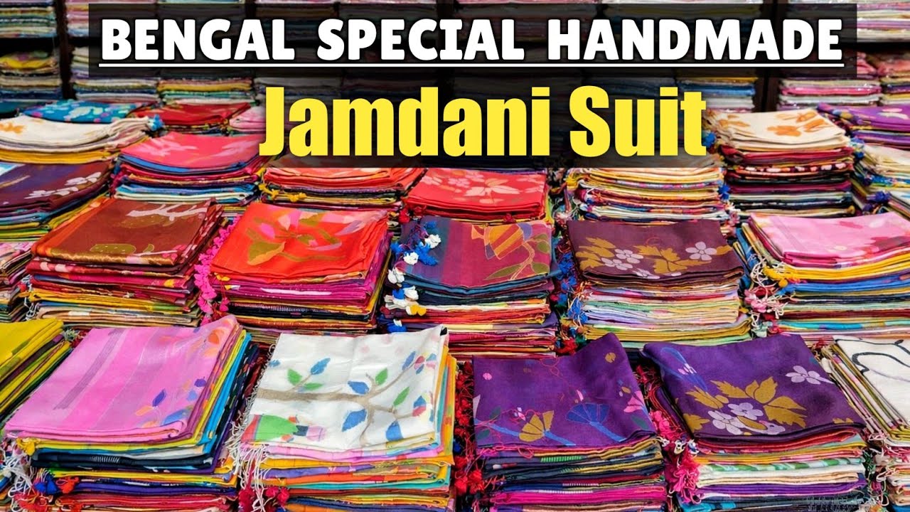 Authentic Handmade Jamdani Work Dress Material 😮😮 Jamdani Suit Manufacturer & Wholesaler - SHANTIPUR