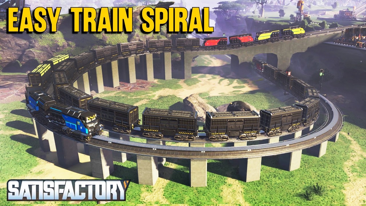 Smooth 0.5m Train Ramp | Easy Build in Under 30 Minutes | Satisfactory 🚆