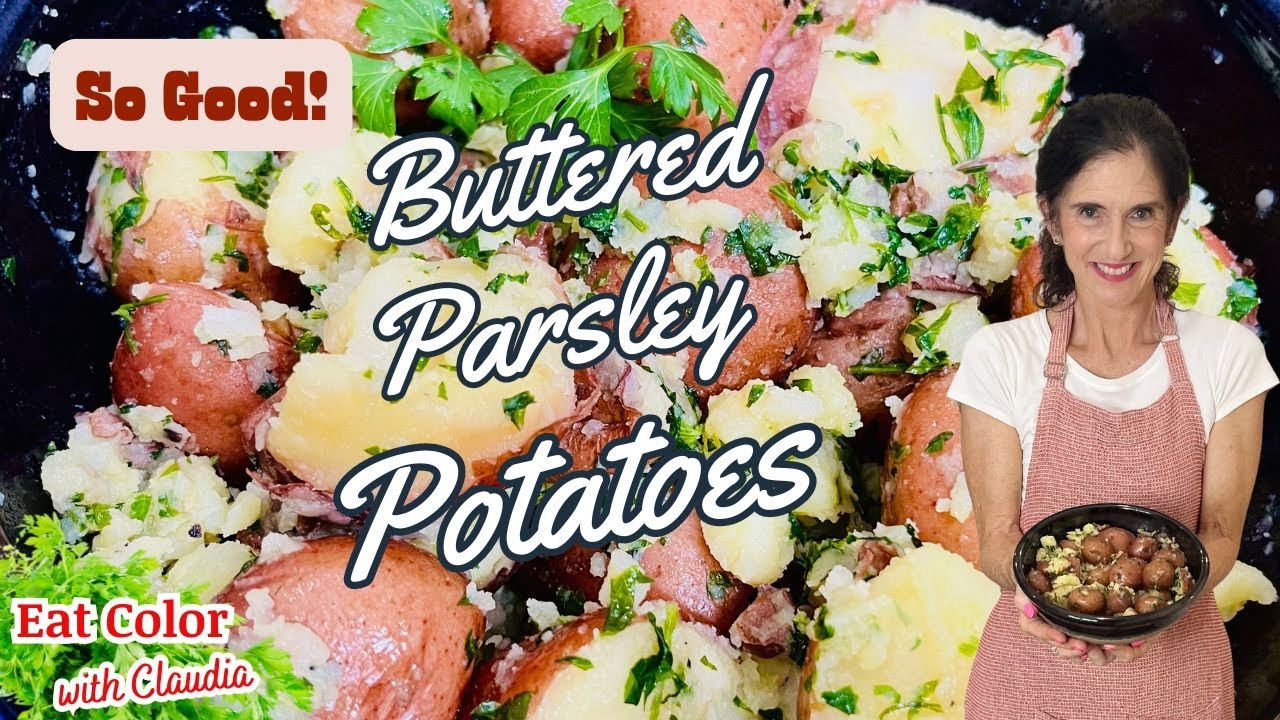 Рецепт картофеля с петрушкой и маслом | Простой и вкусный гарнир @eatcolor