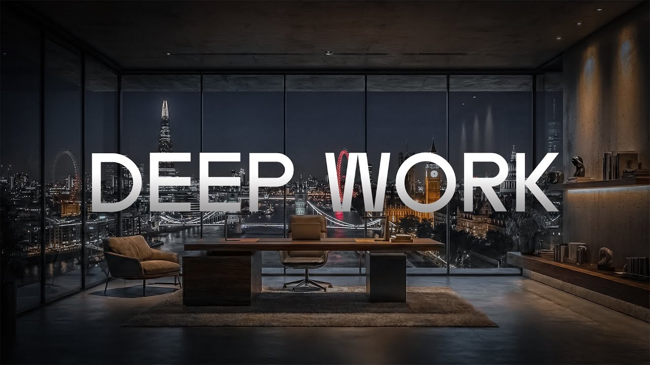 The Power of Night Focus: DEEP WORK | London • Zero Distructions