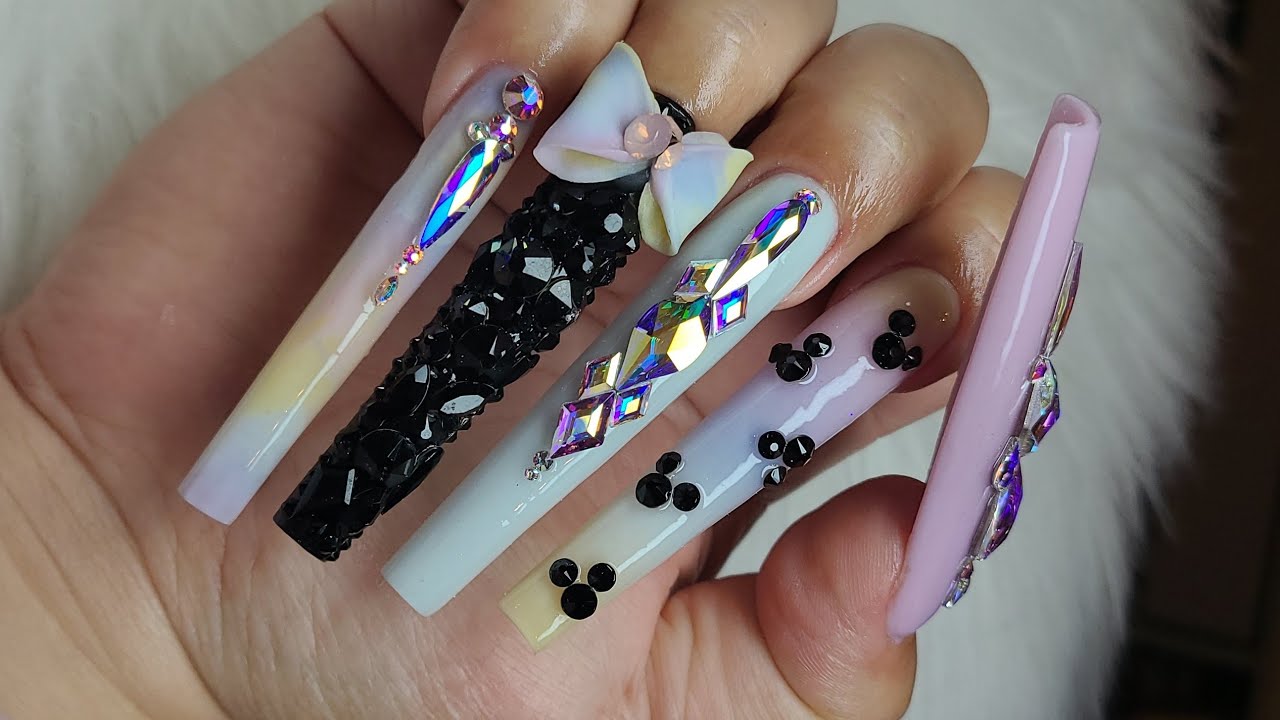 Bling ✨Pastel Disney World Vacation Nails 💅 