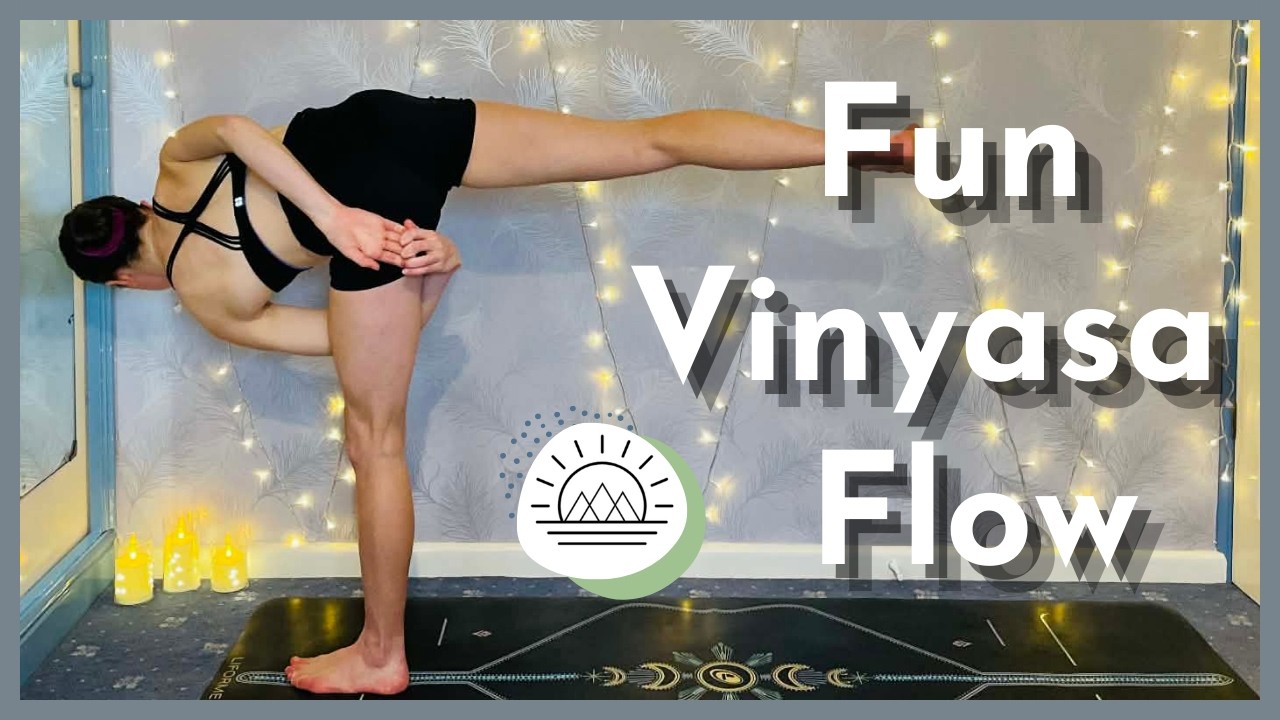 60 Min Fun Vinyasa Flow | Creative Fun Mandala Yoga | Advanced Binds and Balances